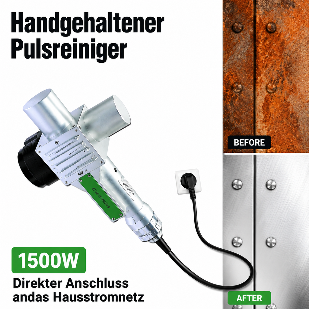 6-in-1 Profi-Impulsreiniger 3000W | Ohne Chemie für jede Steckdose
